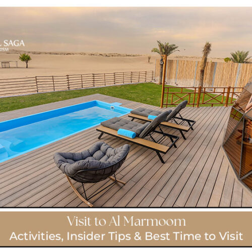 Visit to Al Marmoom Blog Banner by Travel Saga Tourism