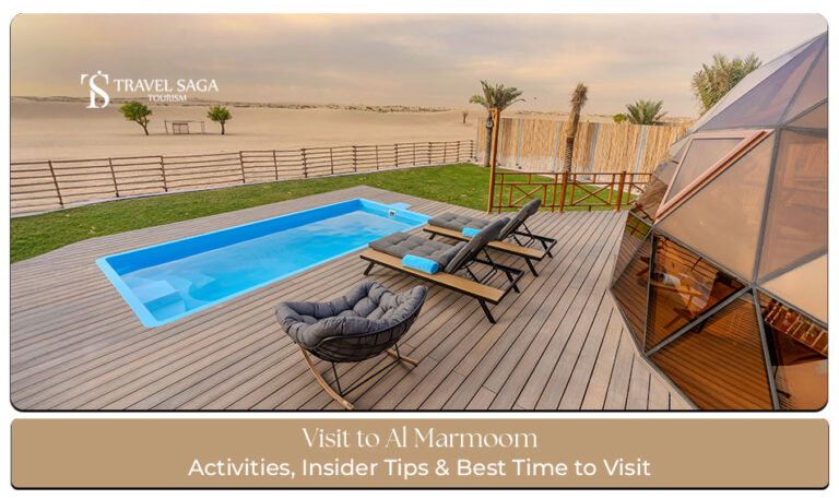 Visit to Al Marmoom Blog Banner by Travel Saga Tourism