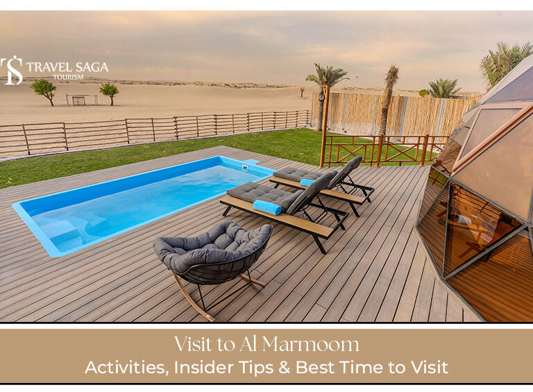 Visit to Al Marmoom Blog Banner by Travel Saga Tourism