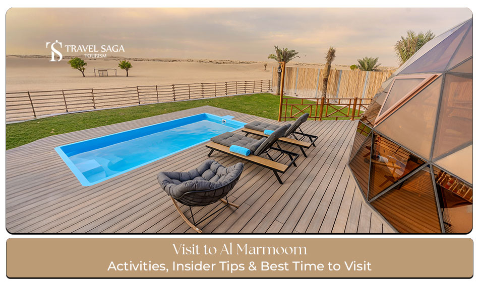 Visit to Al Marmoom Blog Banner by Travel Saga Tourism