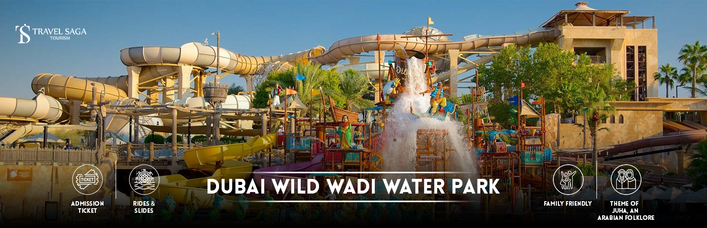 Dubai Wild Wadi Waterpark | wild wadi water park tickets BT Banner By Travel Saga Tourism