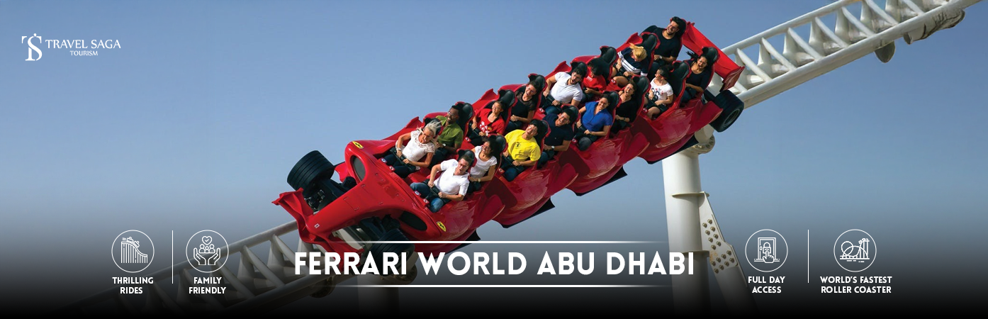 Ferrari world abu dhabi | ferrari world tickets BT Banner By Travel Saga Tourism