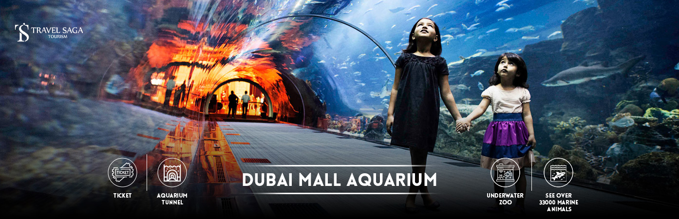 Dubai Mall Aquarium | Dubai Mall Aquarium Tickets BT banner by Travel Saga Tourism