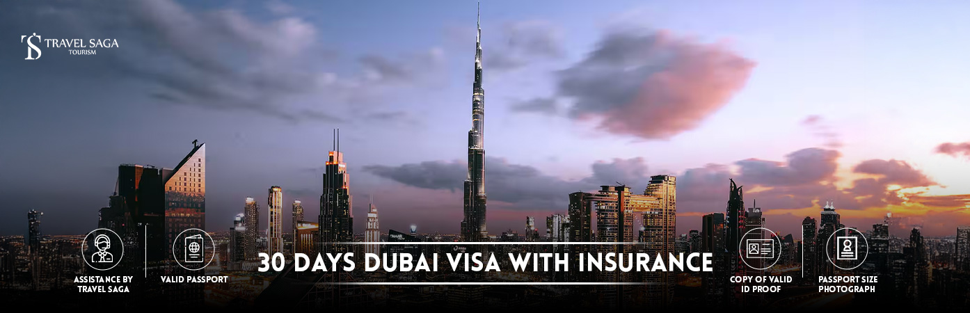 30 Days Visit Visa Dubai | one Month Dubai Visit Visa BT Banner Travel saga Tourism