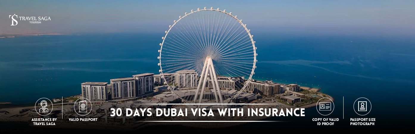 30 Days Visit Visa Dubai | one Month Dubai Visit Visa , Banner, Travel saga Tourism