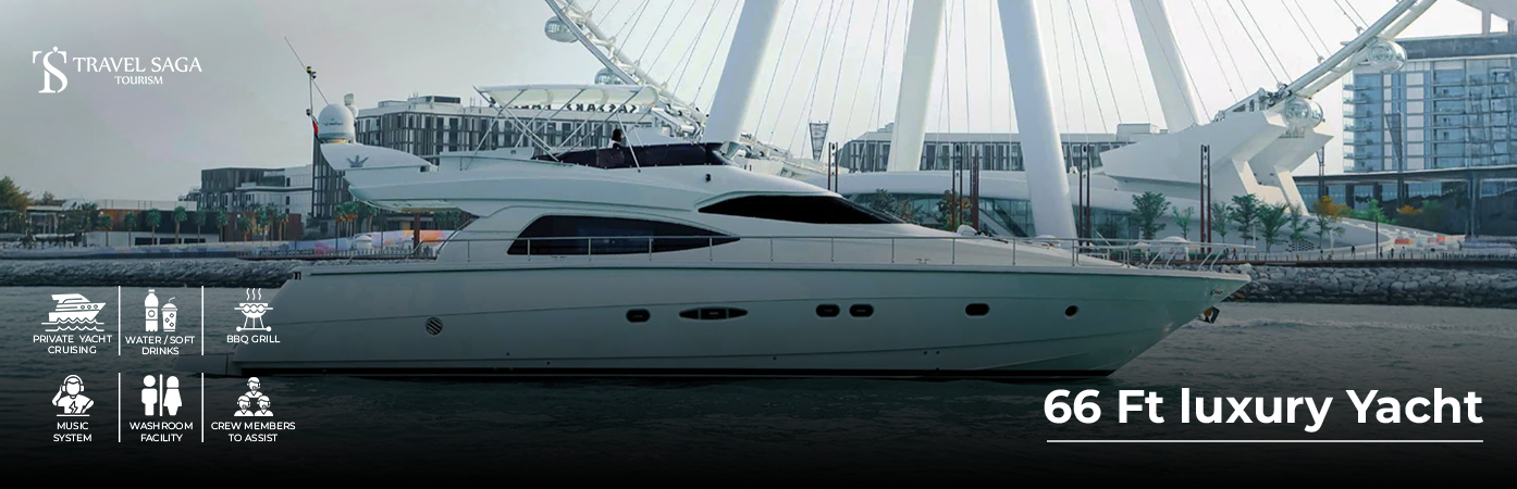 Book 66 Ft luxury Private Yacht Dubai – Up To 18 People experience