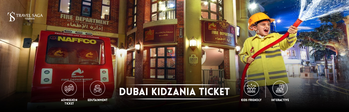 Dubai Kidzania Tickets | kidzania Dubai BT Banner by Travel Saga Tourism