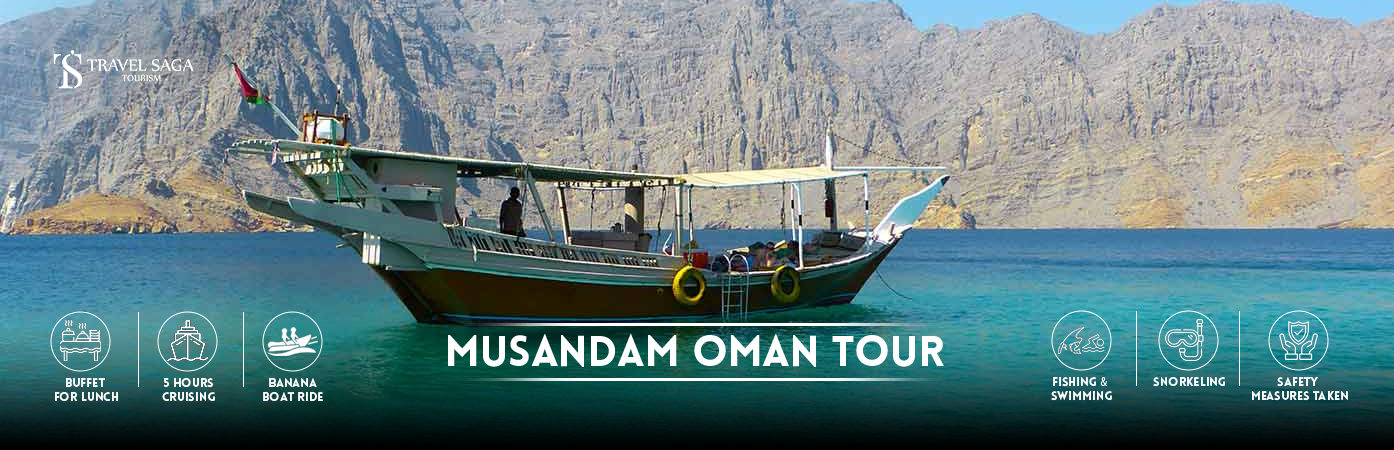 Musandam Oman Tour | Book Musandam Oman tour packages BT banner by Travel Saga Tourism