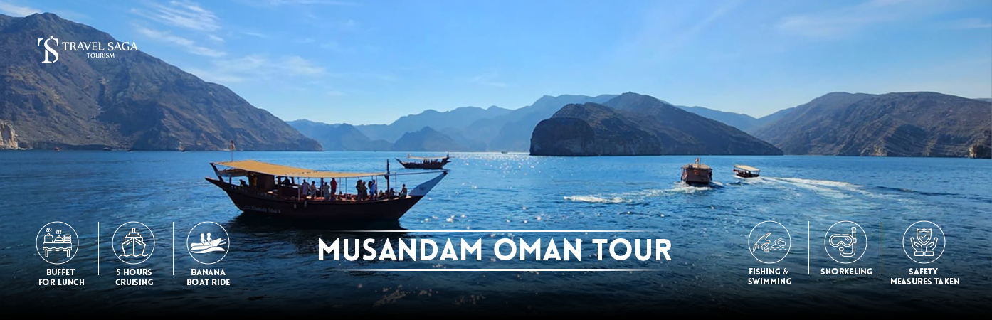 Musandam Oman Tour | Book Musandam Oman tour packages BT banner by Travel Saga Tourism