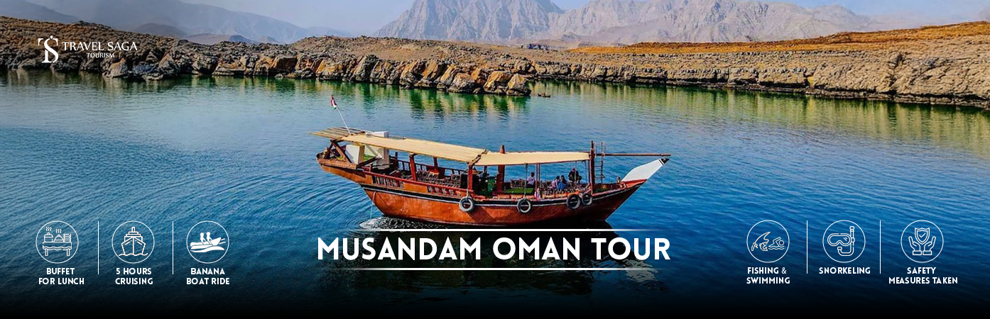 Musandam Oman Tour | Book Musandam Oman tour packages BT banner by Travel Saga Tourism