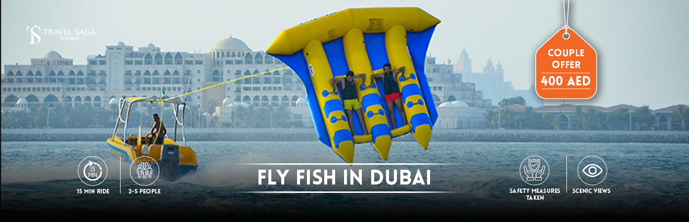 Fly Fish in Dubai | flying fish water sport bt banner Travel Saga Tourism