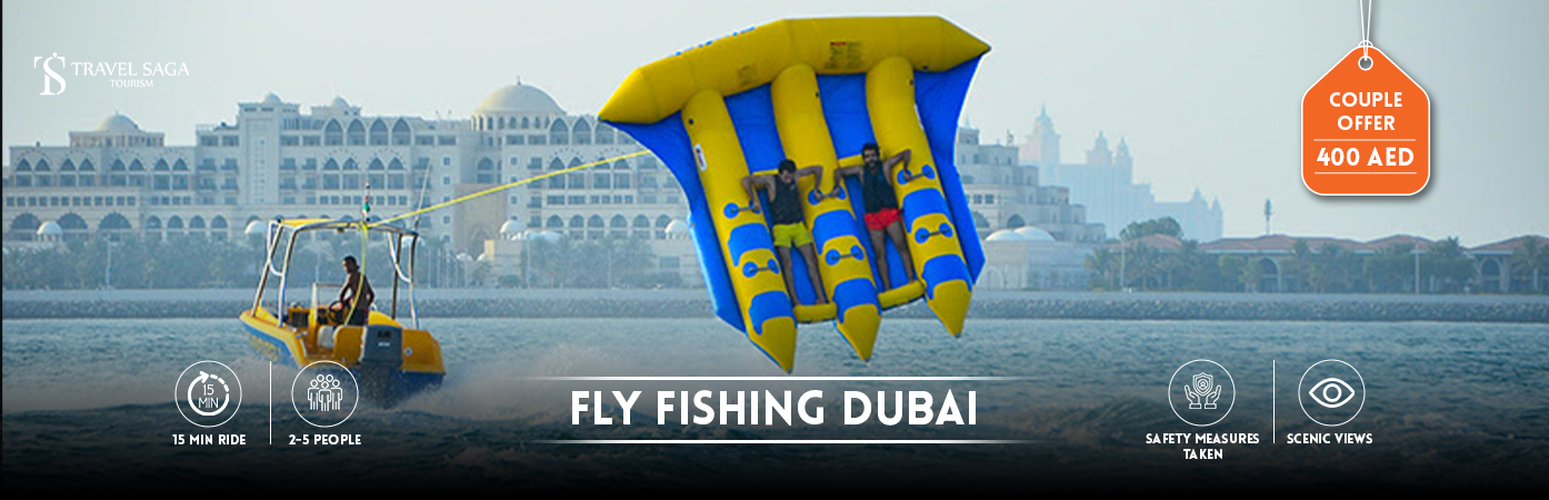 Fly Fish in Dubai | flying fish water sport bt banner Travel Saga Tourism