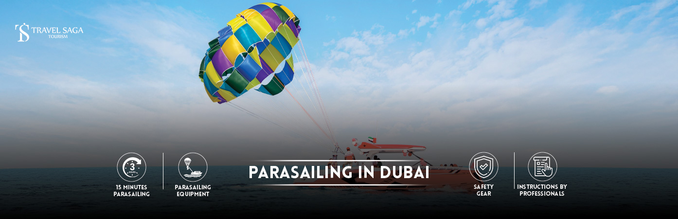 parasailing in dubai price | Parasailing Tickets BT Banner By Travel Saga Tourism