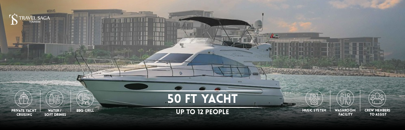 50 Ft Yacht: Up to 12 People in dubai BT Banner