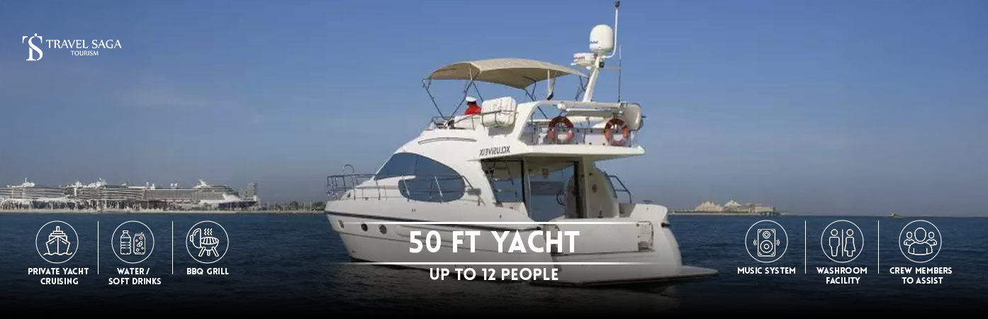50 Ft Yacht: Up to 12 People Bt banner