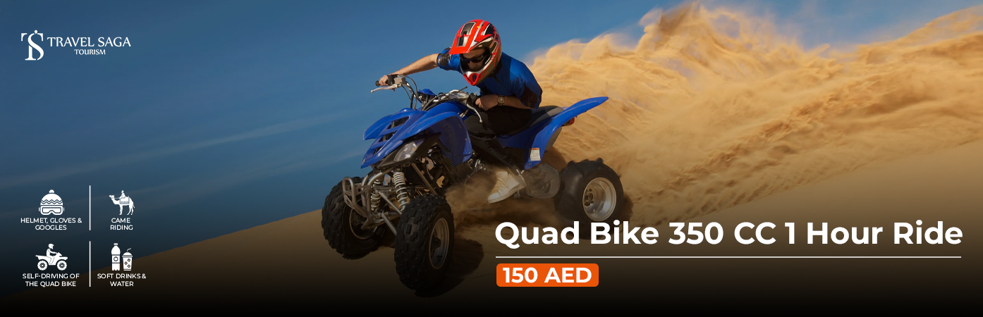 Desert Quad Bike 350 CC 1 Hour Ride BT Banner by Travel Saga Tourism