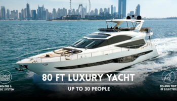 80 Ft Luxury Yacht – Up To 30 People