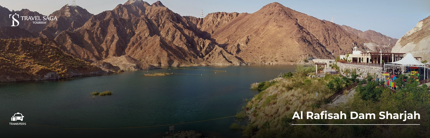 Visitors exploring Al Rafisah Dam Sharjah tour experience