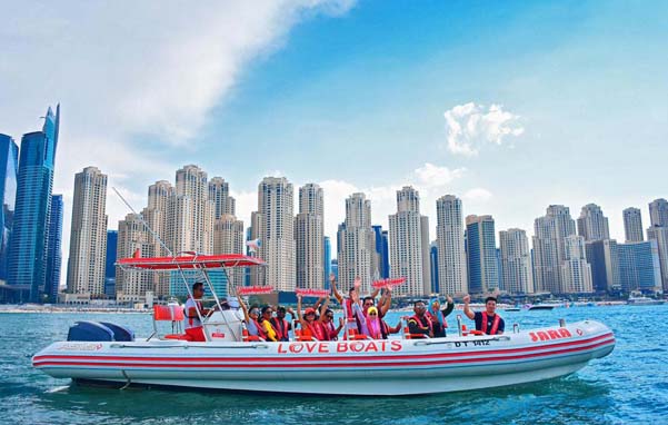 Rib boat ride in Dubai