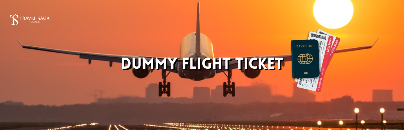 Dummy Flight Ticket | Dummy Air Ticket BT banner by Travel Saga Tourism