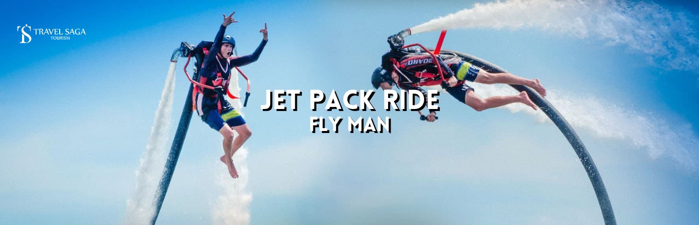 Water Jet Pack In Dubai | jet pack ride bt banner by Travel Saga Tourism