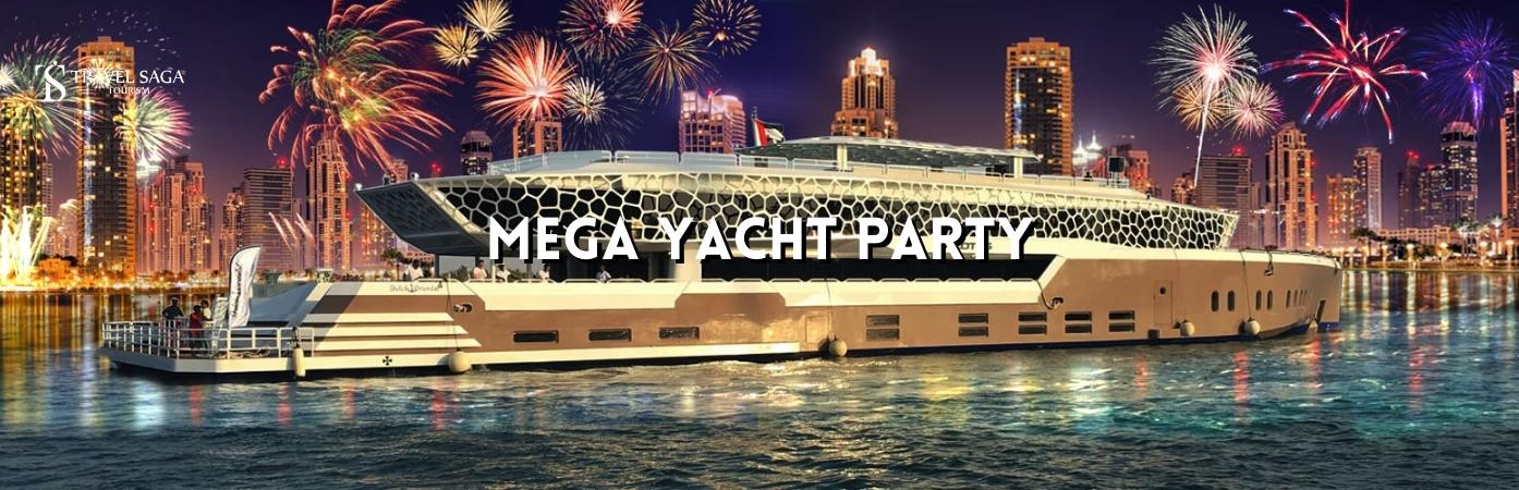 mega yatch new year celebration bt banner by Travel Saga Tourism