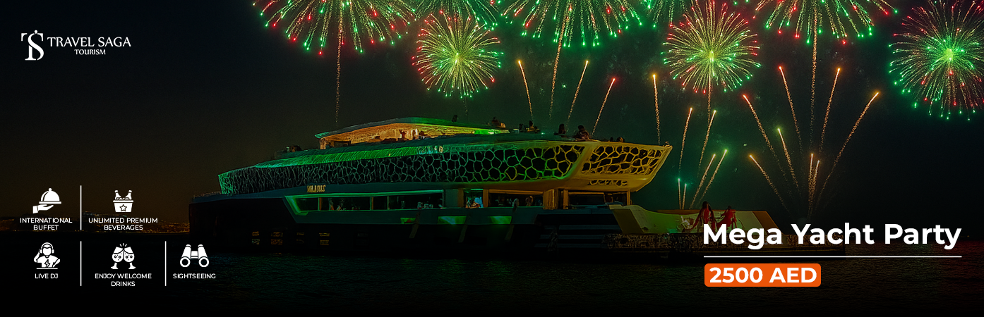 Mega Yacht Party BT Banner by Travel Saga Tourism