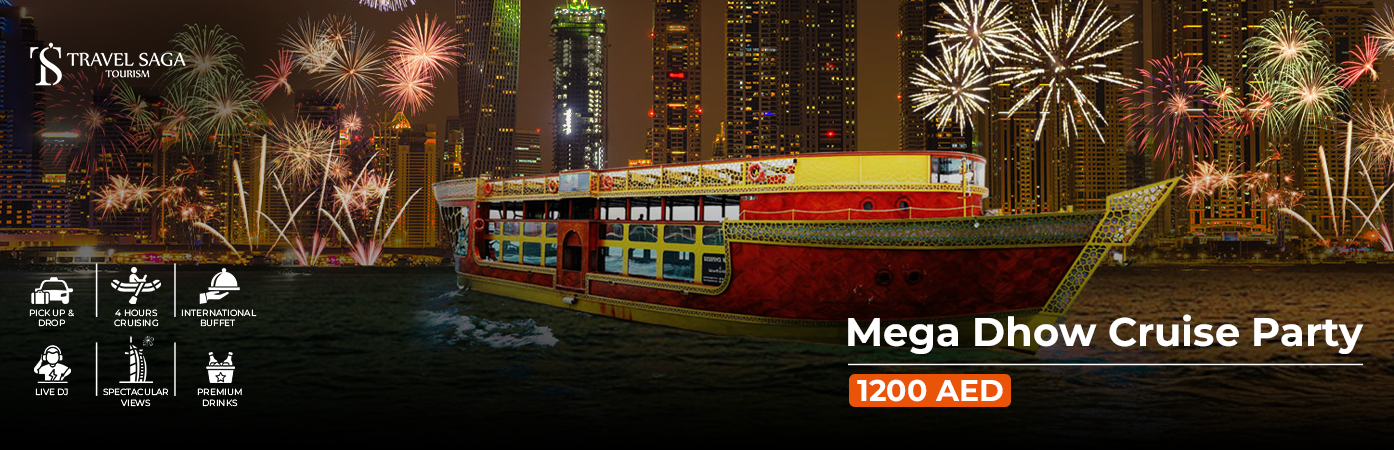 Mega Dhow Cruise Party BT Banner by Travel Saga Tourism