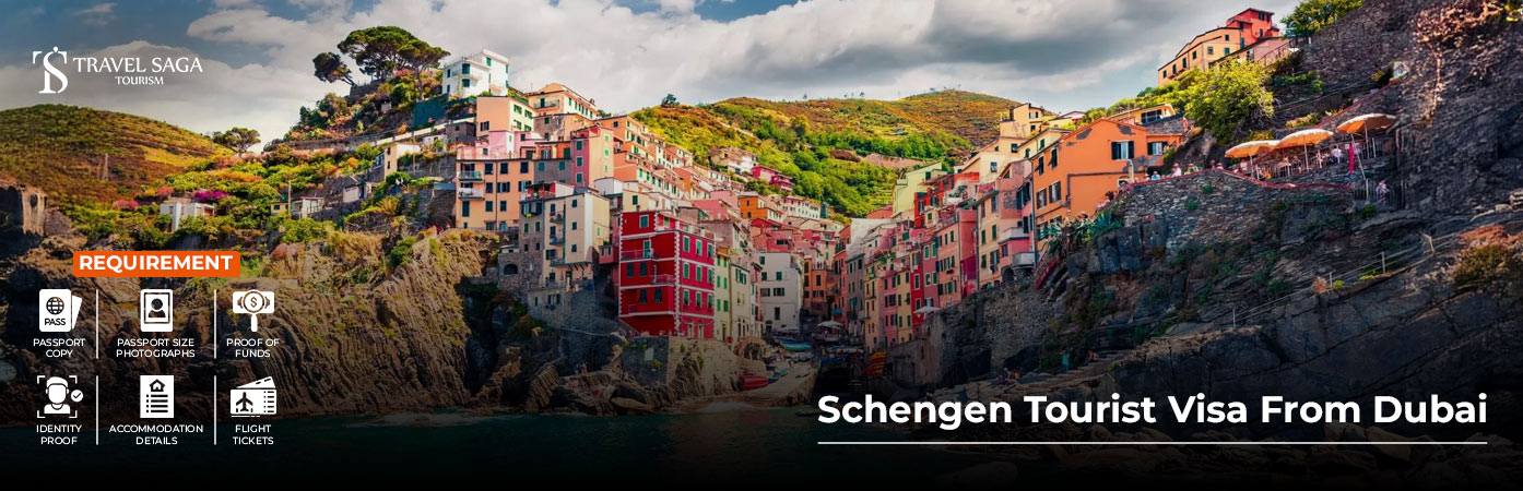 Schengen Tourist Visa from Dubai BT Banner by Travel Saga Tourism