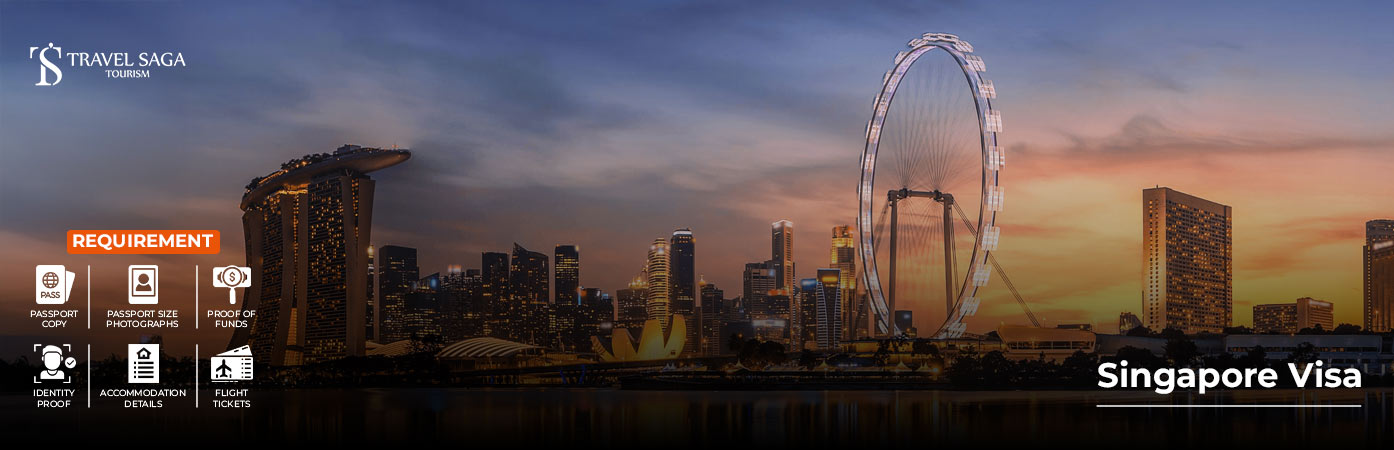 Singapore Visa from UAE BT Banner by Travel Saga Tourism