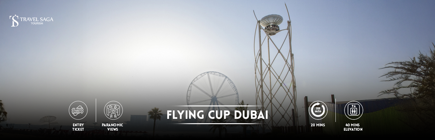 Flying Cup Dubai Tickets | Flying Cup The Beach JBR banner Travel Saga tourism