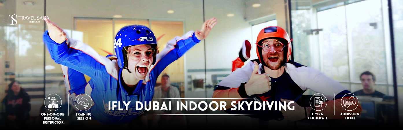 ifly dubai indoor sky diving | ifly dubai BT Banner by Travel Saga Tourism