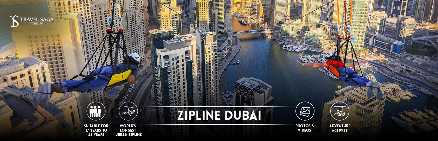 Zipline Dubai | Zip Lining in Dubai BT Banner by Travel Saga Tourism