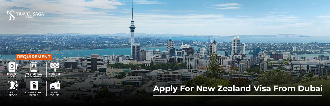 Apply for New Zealand Visa from Dubai BT Banner by Travel Saga Tourism