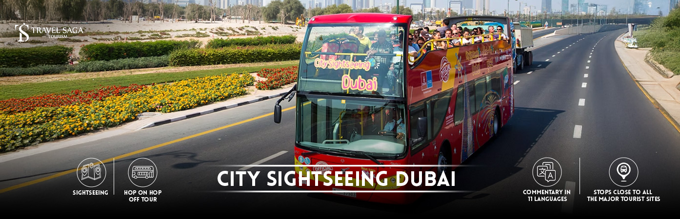 Dubai sightseeing Tour | Dubai City Sightseeing tour BT Banner By Travel Saga Tourism
