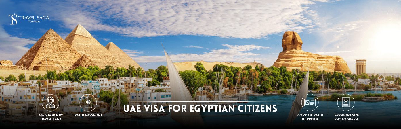 UAE Visa for Egyptian Citizens | uae visa requirements for egyptian citizens BT Banner by Travel Saga Tourism