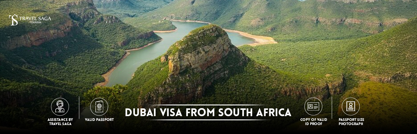 Dubai Visa from South Africa | Dubai visit Visa for South Africa citizens BT Banner by Travel Saga Tourism