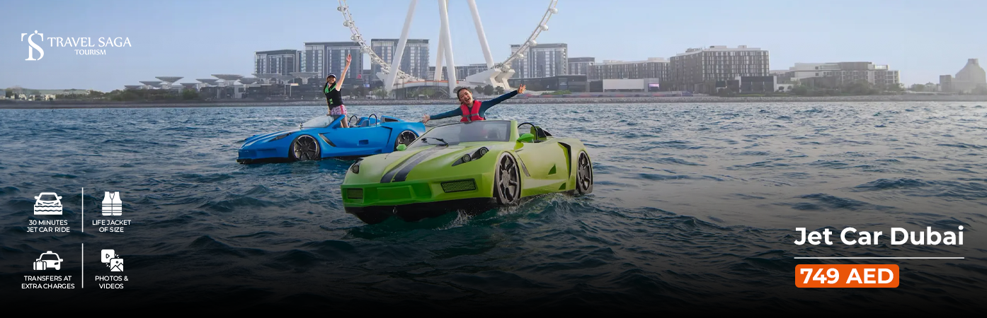 Book jet car dubai high speed water car