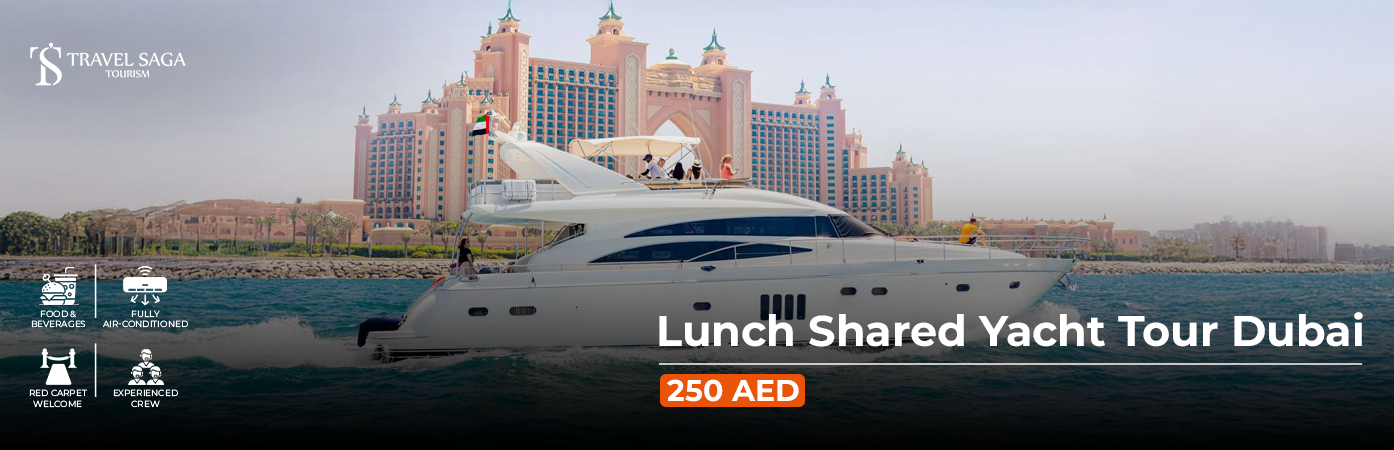 Book lunch shared yacht tour dubai sea view dining