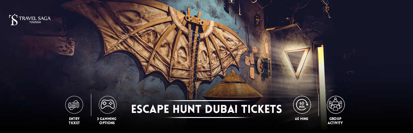 Escape Rooms in Dubai | escape hunt Dubai bt banner by Travel Saga Tourism