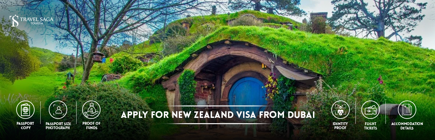 New Zealand Visa application | New Zealand Visa from Dubai BT Banner by Travel Saga Tourism