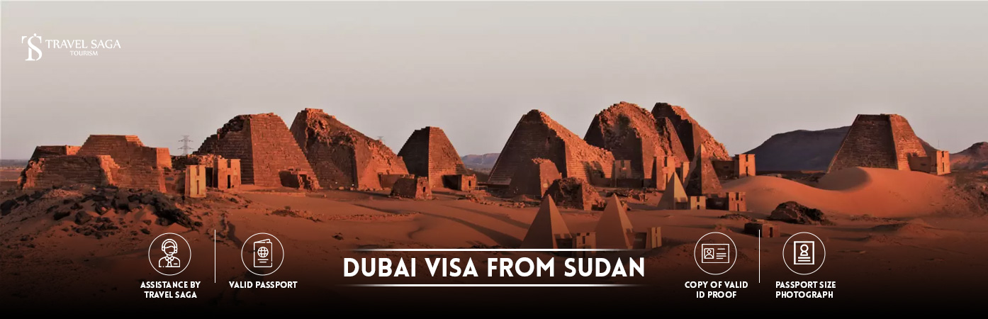 Dubai Visa from Sudan | Dubai tourist Visa from Sudan BT Banner by Travel Saga Tourism