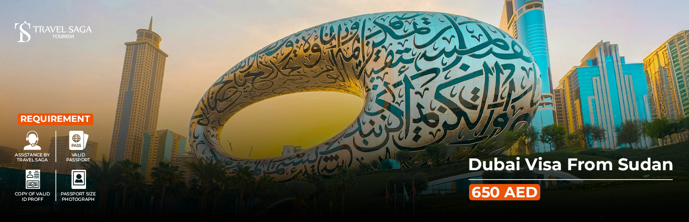 Dubai Visa from Sudan BT Banner by Travel Saga Tourism