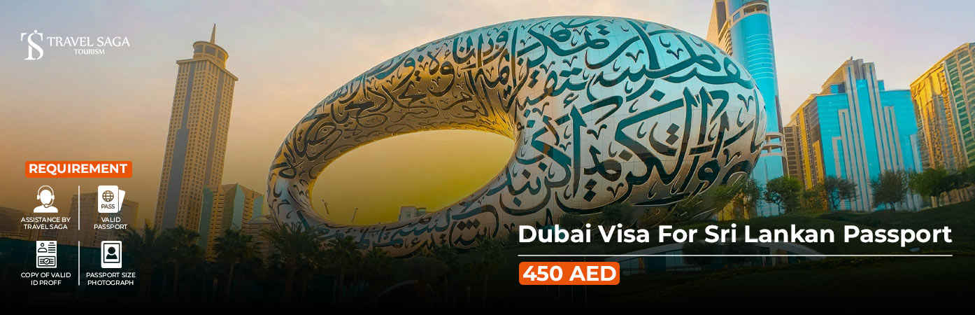 Dubai Visa for Sri Lankan Passport BT Banner by Travel Saga Tourism