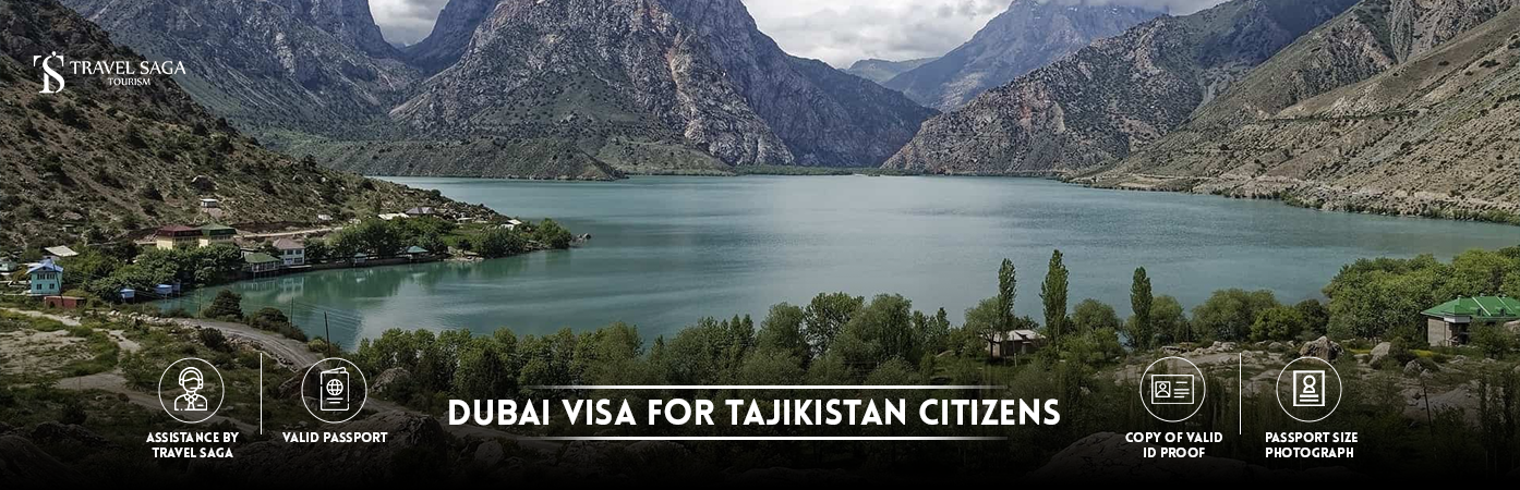 Dubai visa for Tajikistan citizens | Dubai Visa for Tajikistan Passport Holder BT Banner by Travel Saga Tourism