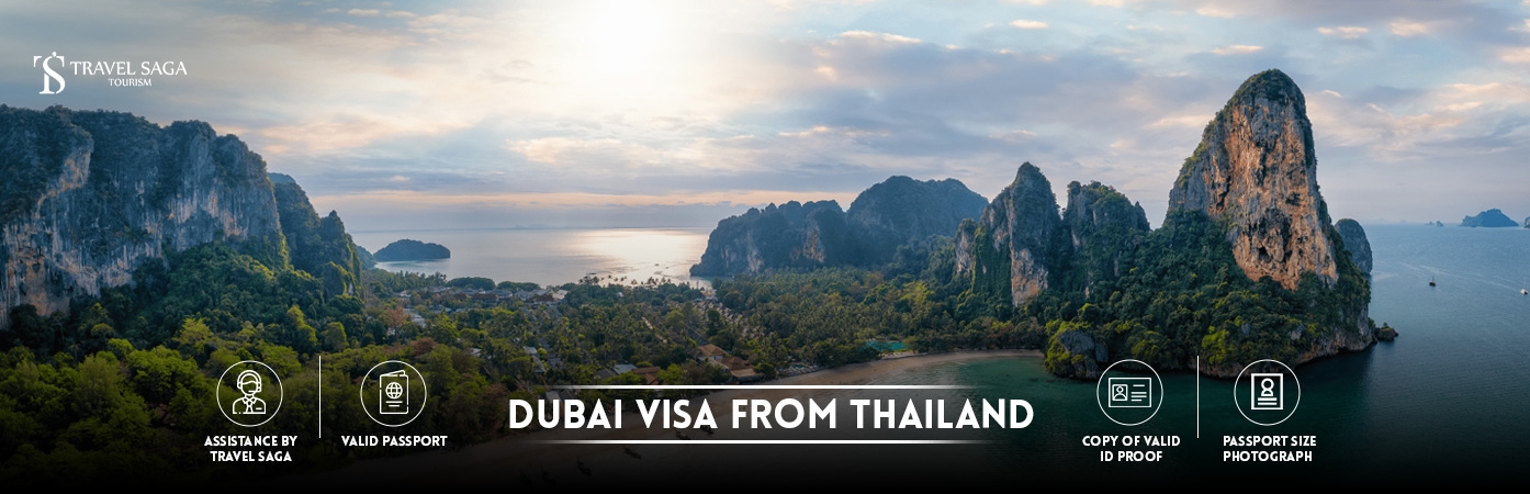 Dubai Visa from Thailand | Dubai Visa for Thailand citizens BT Banner by Travel Saga Tourism