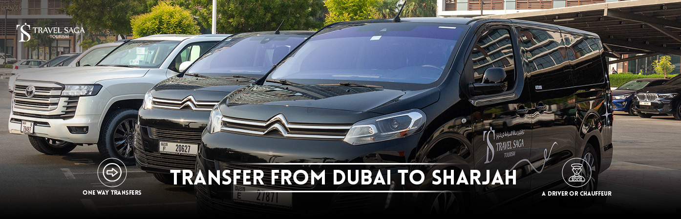 transfer from dubai to sharjah | dubai to sharjah bus BT Banner by Travel Saga Tourism