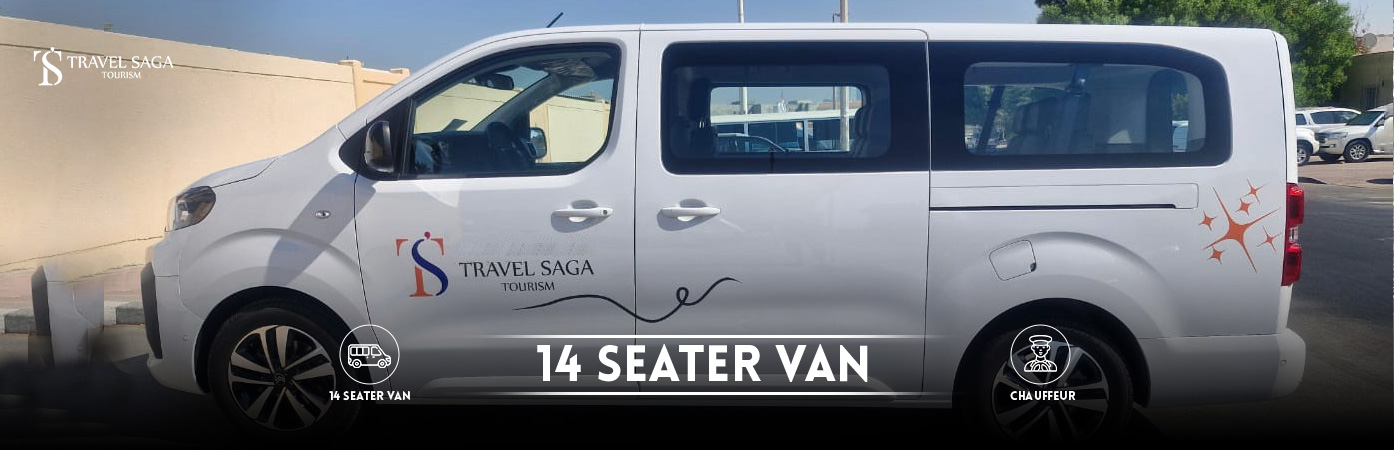 14 Seater van | rent 14 Seater van BT Banner by Travel Saga Tourism