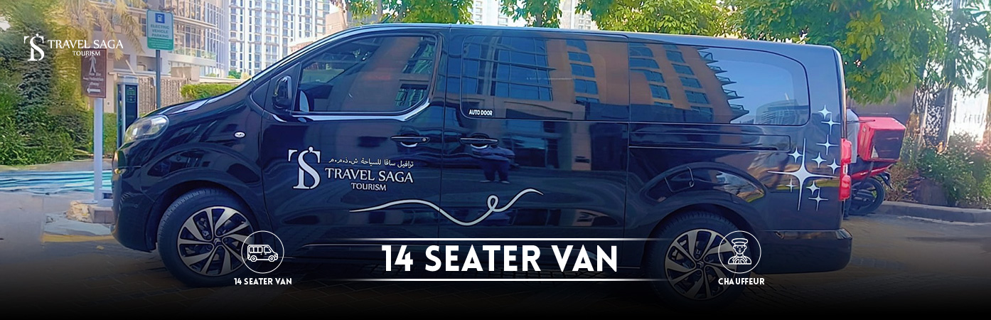 14 Seater van | 14 Seater van Rental BT Banner by Travel Saga Tourism