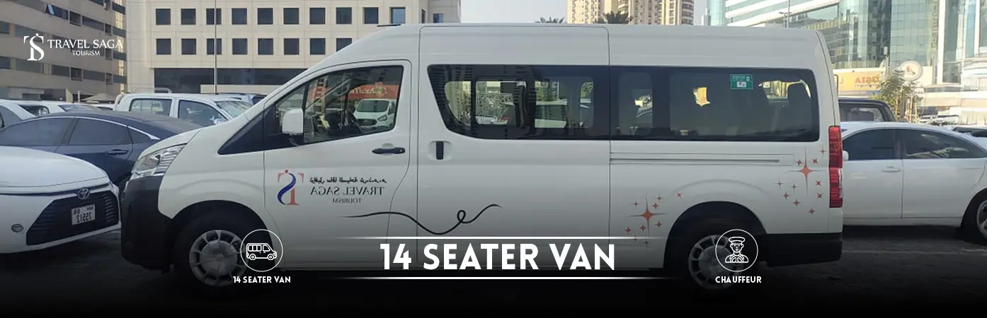 14 Seater van | Van with Driver BT Banner by Travel Saga Tourism